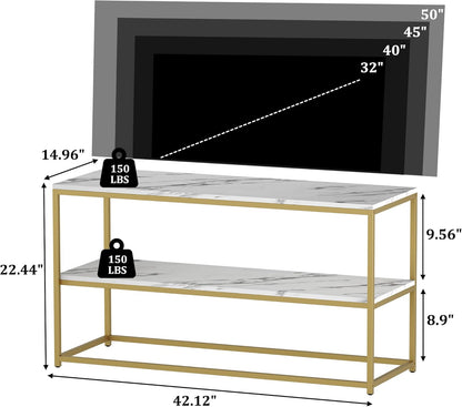 Modern TV Stand with Storage Shelves for Living Room Entertainment Center