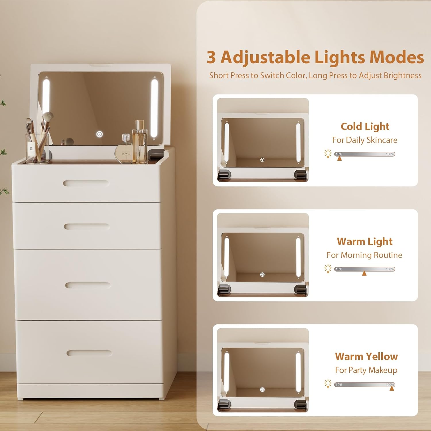 Create Your Perfect Beauty Corner with Elegant Storage and Style