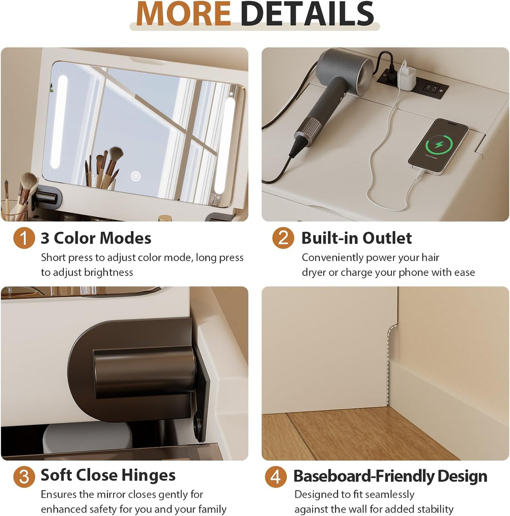 Create Your Perfect Beauty Corner with Elegant Storage and Style