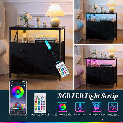 Bedside Charging Station and Storage Organizer for Bedroom