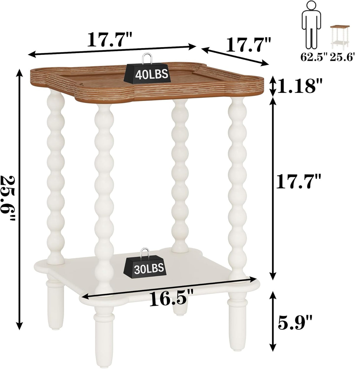 Handcrafted Farmhouse Nightstand – Stylish Bedside Table for Bedroom