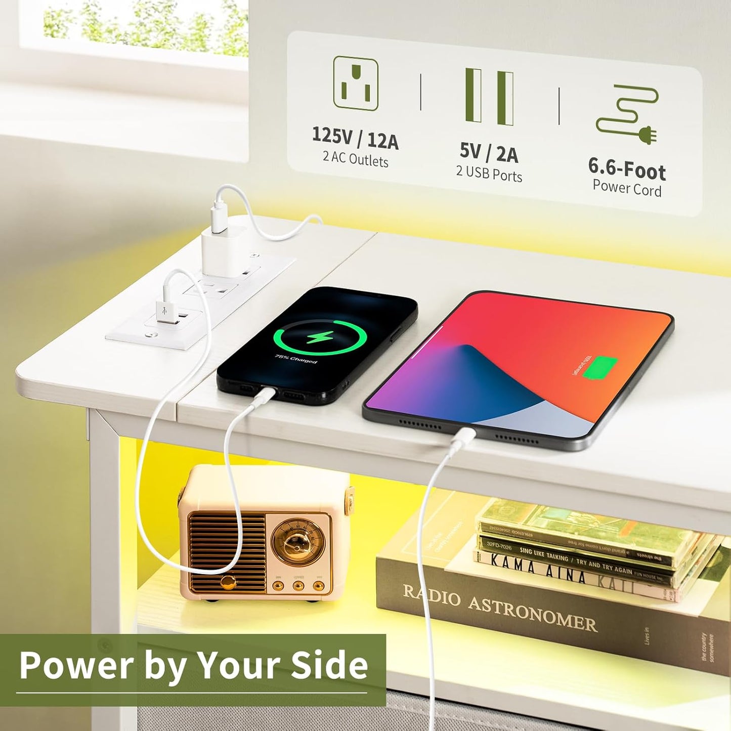 Nightstand Charging Dock – Keep Your Phone and Essentials Neat