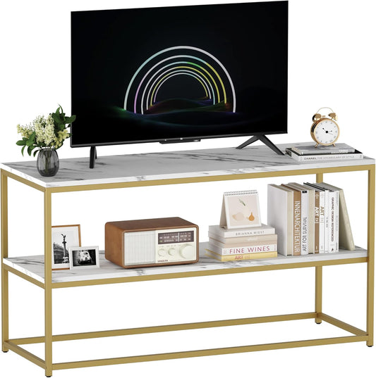 Modern TV Stand with Storage Shelves for Living Room Entertainment Center