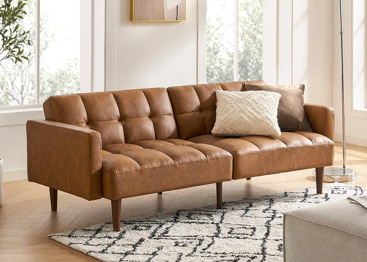 Modern Convertible Sofa Bed – Compact Loveseat for Small Spaces