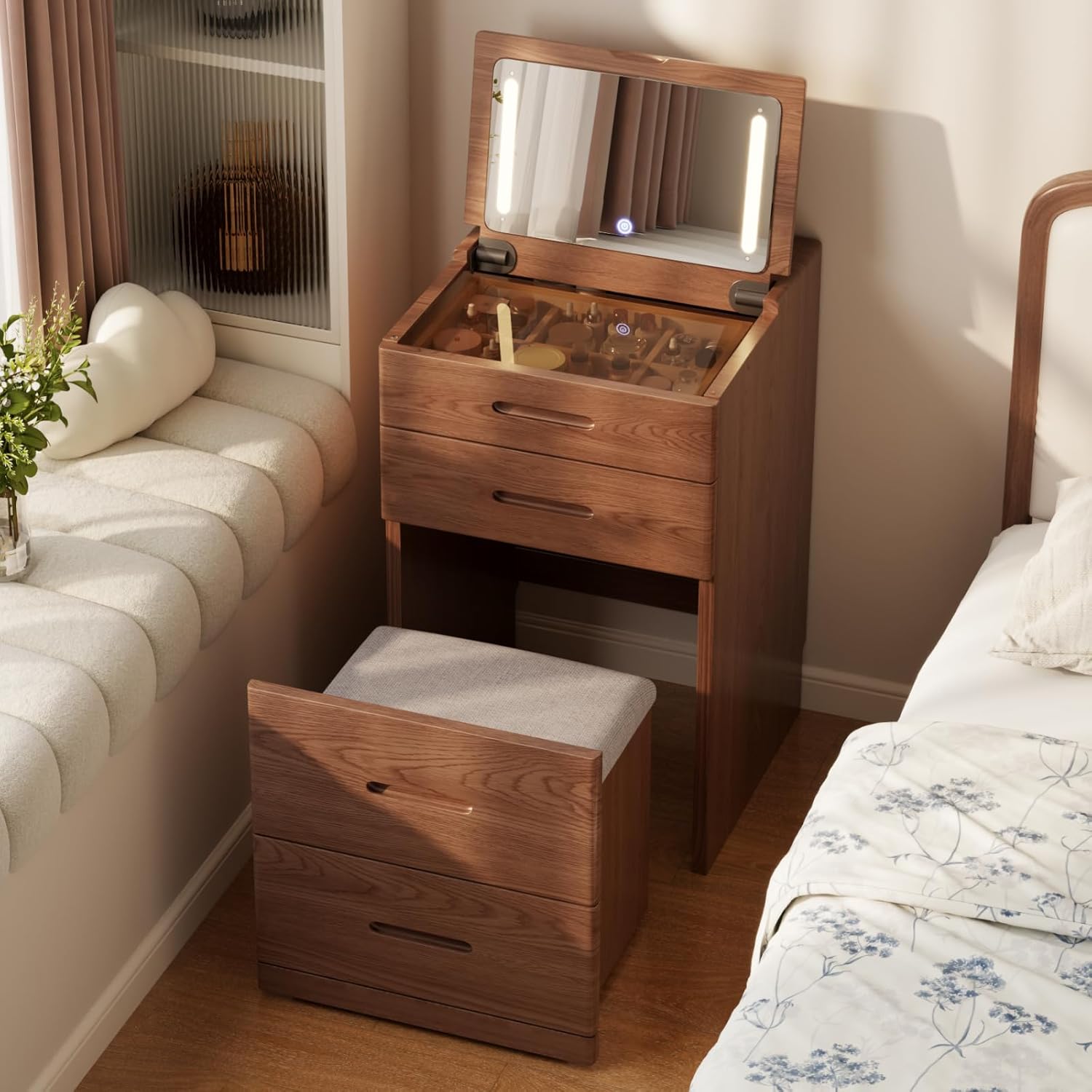 Create Your Perfect Beauty Corner with Elegant Storage and Style