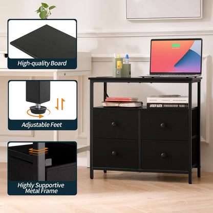 Bedside Charging Station and Storage Organizer for Bedroom