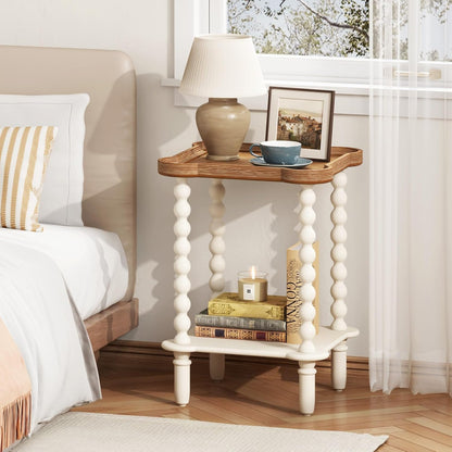 Handcrafted Farmhouse Nightstand – Stylish Bedside Table for Bedroom