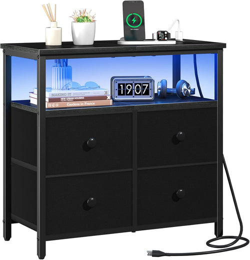 Bedside Charging Station and Storage Organizer for Bedroom