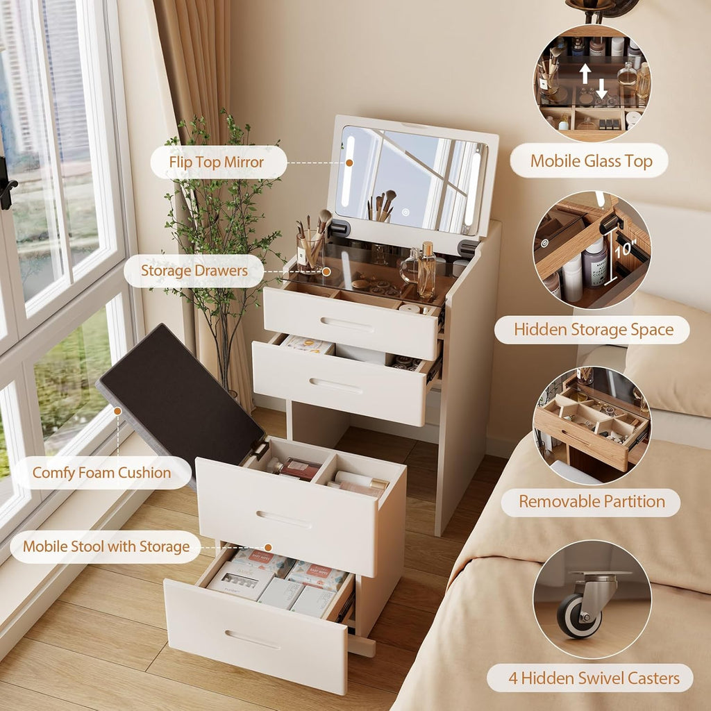Create Your Perfect Beauty Corner with Elegant Storage and Style