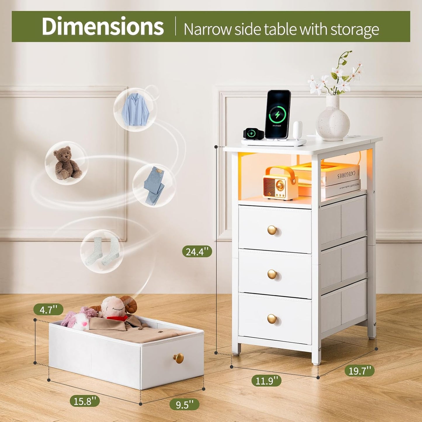 Nightstand Charging Dock – Keep Your Phone and Essentials Neat
