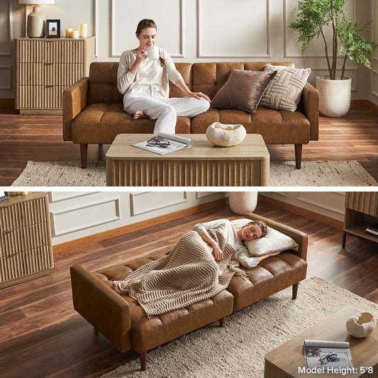 Modern Convertible Sofa Bed – Compact Loveseat for Small Spaces