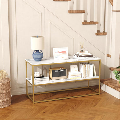 Modern TV Stand with Storage Shelves for Living Room Entertainment Center