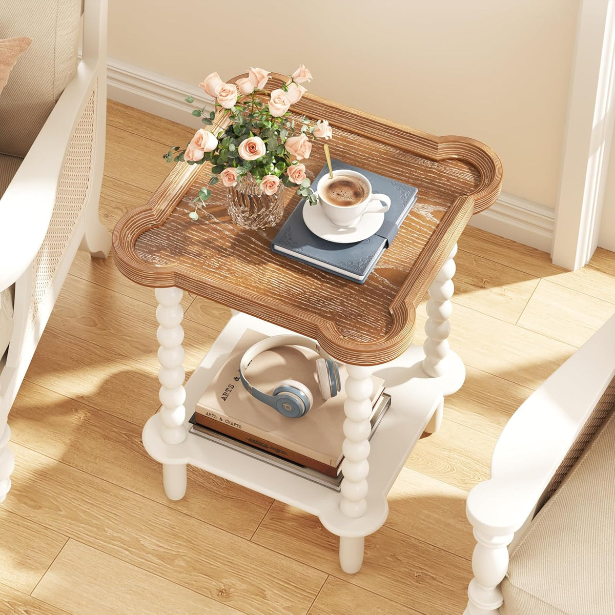 Handcrafted Farmhouse Nightstand – Stylish Bedside Table for Bedroom
