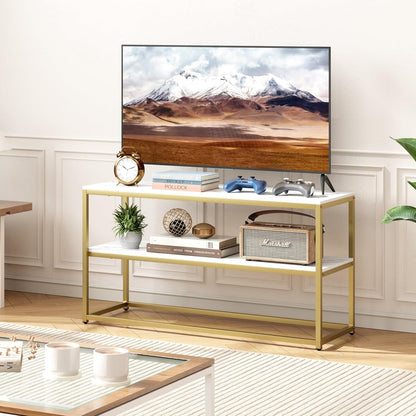 Modern TV Stand with Storage Shelves for Living Room Entertainment Center