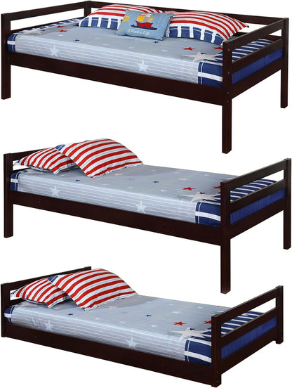 Solid Wood Triple Bunk Bed for Kids and Shared Bedrooms