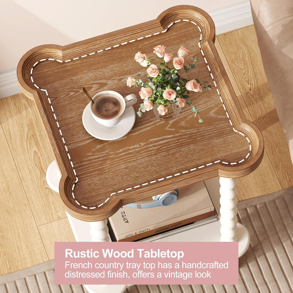 Handcrafted Farmhouse Nightstand – Stylish Bedside Table for Bedroom