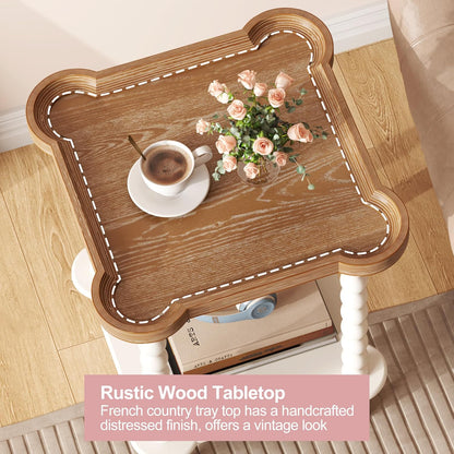 Handcrafted Farmhouse Nightstand – Stylish Bedside Table for Bedroom