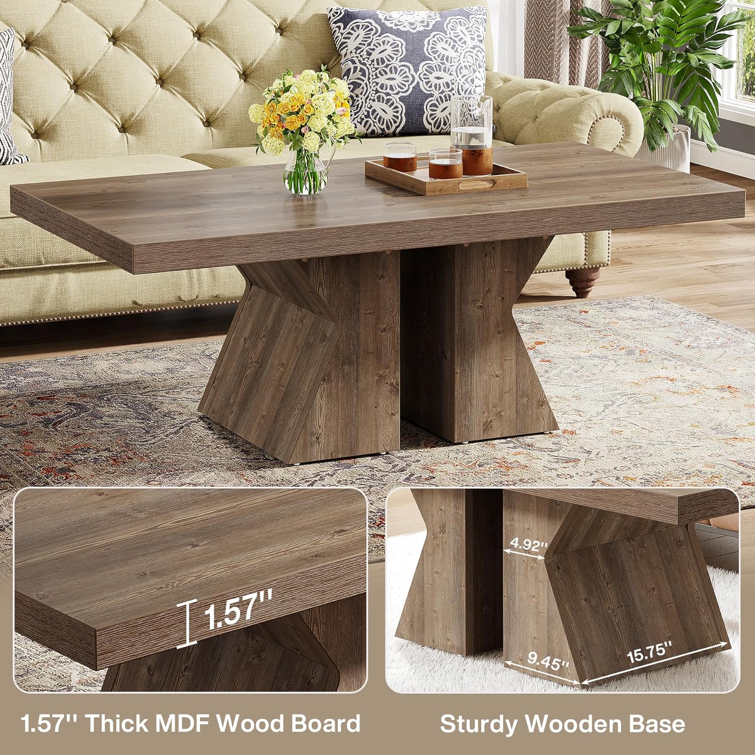 Elegant Farmhouse Coffee Table Designed for Everyday Living